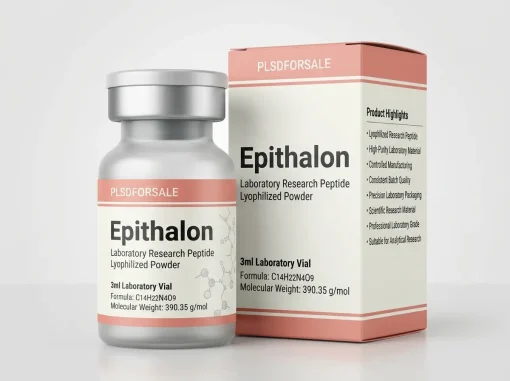 Epithalon Laboratory Research Peptide Lyophilized Powder in 3ml Laboratory Vial
