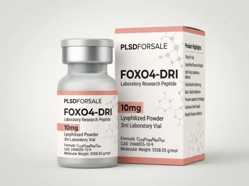 FOXO4-DRI Laboratory Research Peptide 10mg Lyophilized Powder in 3ml Laboratory Vial