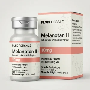 Melanotan II Laboratory Research Peptide 10mg Lyophilized Powder in 3ml Laboratory Vial