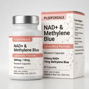 NAD+ & Methylene Blue Laboratory Formula 500mg/10mg 60 Research Capsules