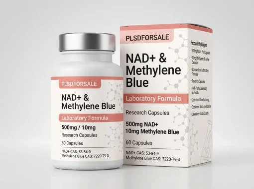 NAD+ & Methylene Blue Laboratory Formula 500mg/10mg 60 Research Capsules