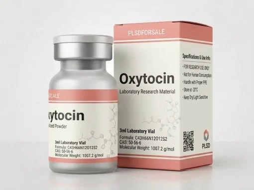 Oxytocin Laboratory Research Peptide 10mg Lyophilized Powder in 3ml Laboratory Vial