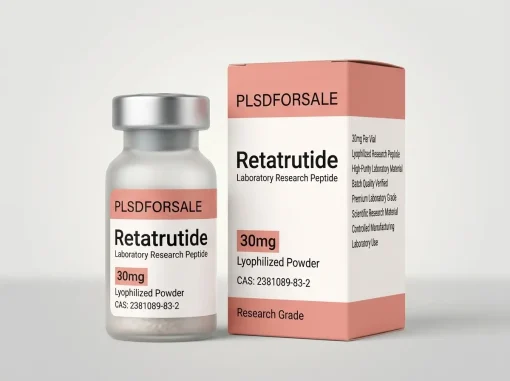 Retatrutide Laboratory Research Peptide 30mg Lyophilized Powder in Laboratory Vial