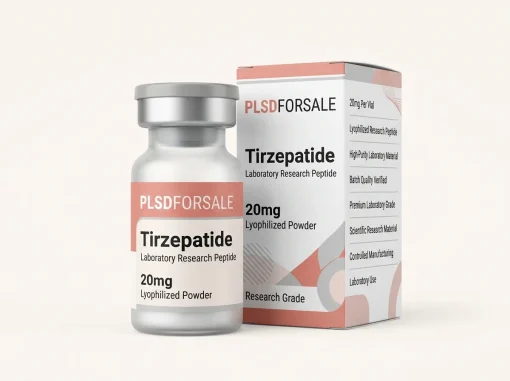 Tirzepatide Laboratory Research Peptide 20mg Lyophilized Powder in Laboratory Vial